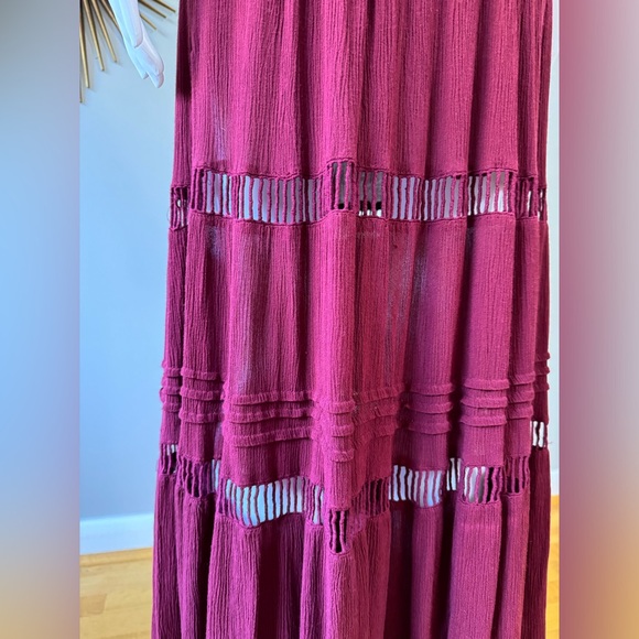 Lulu's Burgundy Maxi Dress - Picture 16 of 16